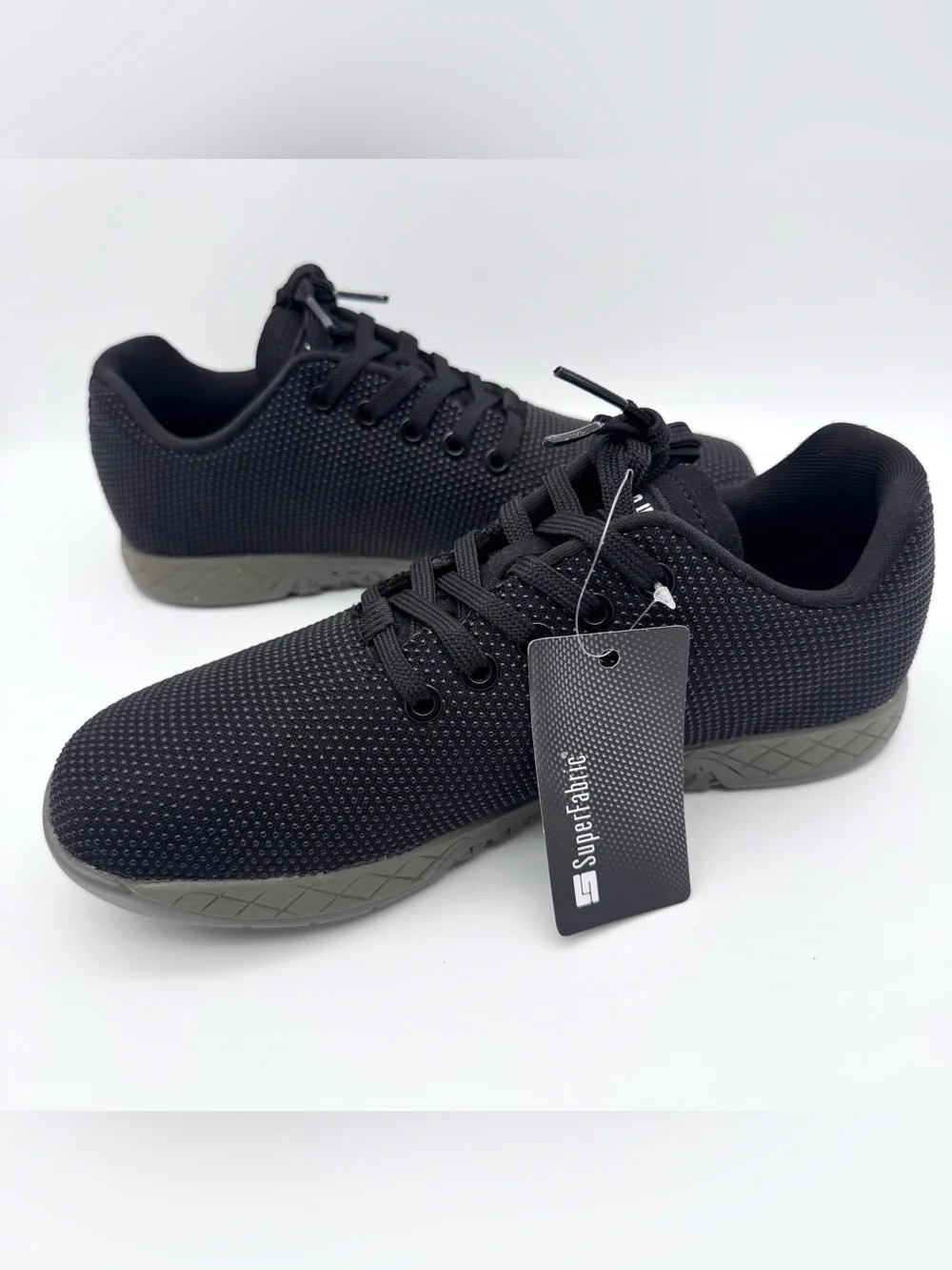 NOBULL SuperFabric Outwork Trainer Black Women Size 8 Gym Shoes NWOB